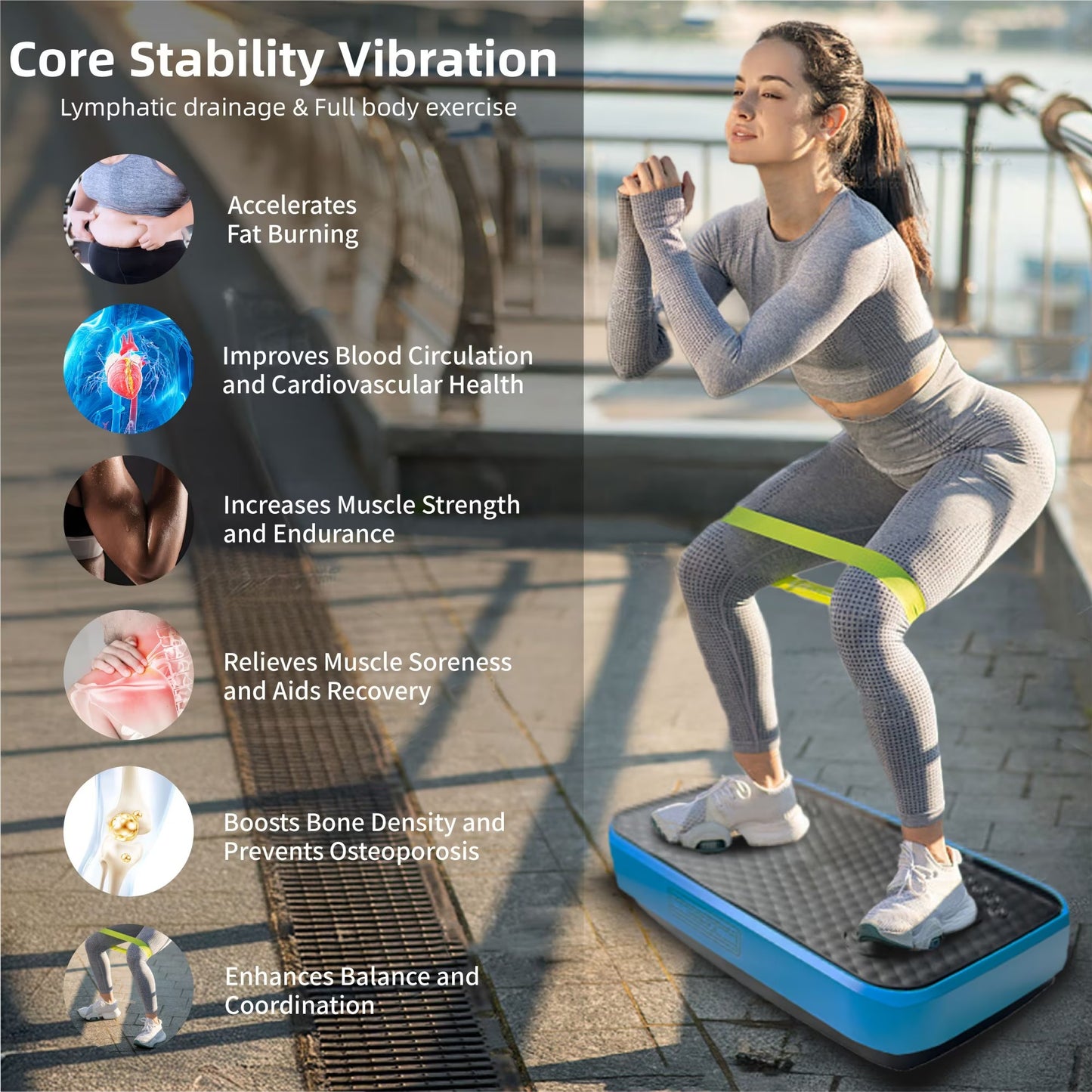 Whole Body Vibration Exercise Platform – Fat Burner & Lymphatic Drainage Machine