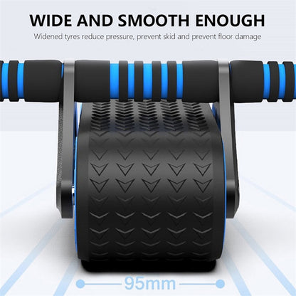 Automatic Rebound Ab Wheel Roller | Dual-Wheel Core Trainer for Home Workouts, Abs & Waist Training – Includes Kneeling Pad (Men & Women)