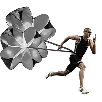 Running Speed Training Parachute – 56” Resistance Chute for Sprint, Football & Soccer Acceleration Drills | Adjustable Belt, Durable Polyester