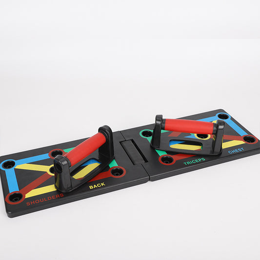 Foldable 9-in-1 Push-Up Board – Portable Strength Training System for Full-Body Workouts