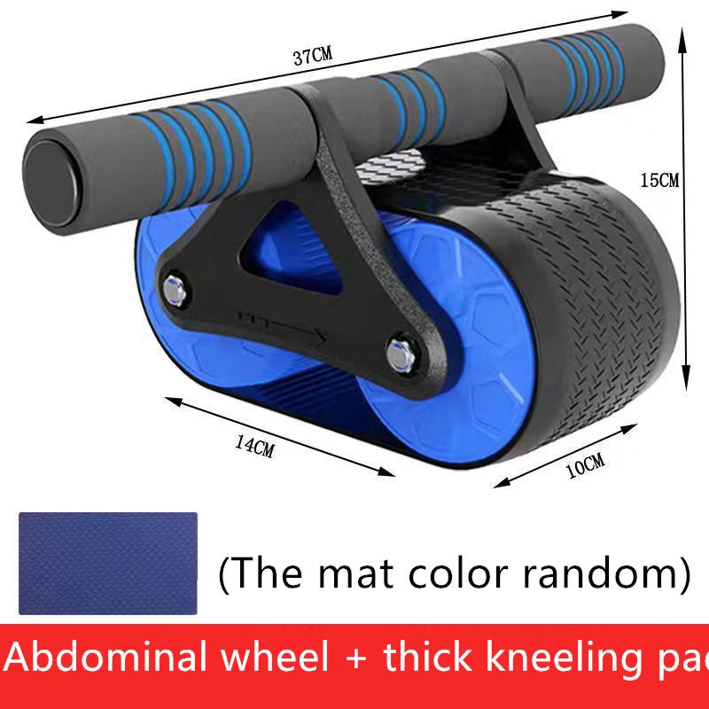 Automatic Rebound Ab Wheel Roller | Dual-Wheel Core Trainer for Home Workouts, Abs & Waist Training – Includes Kneeling Pad (Men & Women)